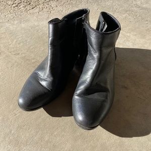 Leather ankle boots